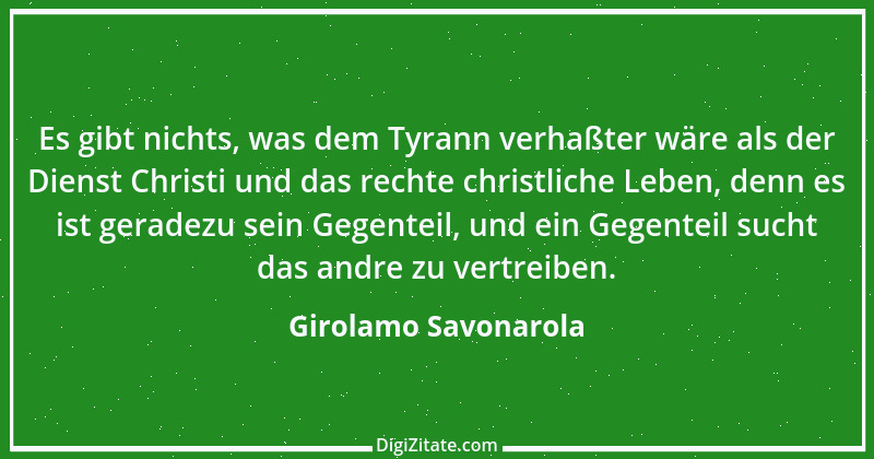 Zitat von Girolamo Savonarola 1