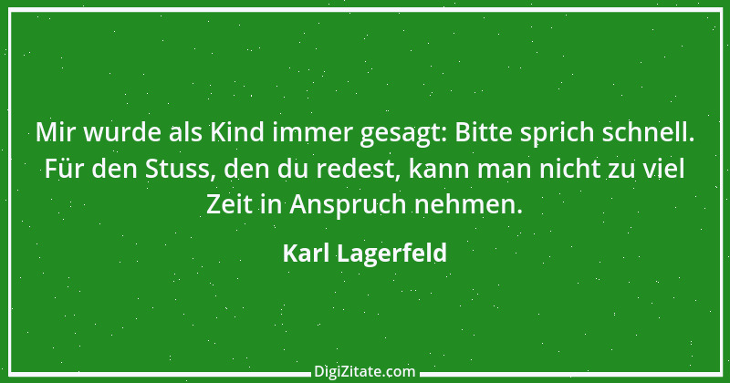 Zitat von Karl Lagerfeld 63