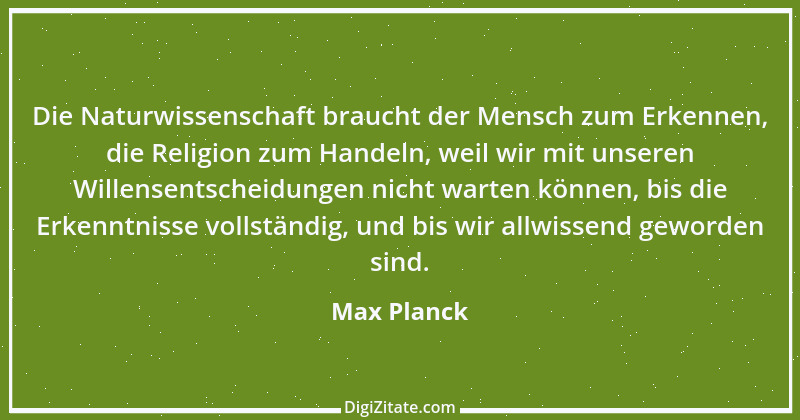 Zitat von Max Planck 4