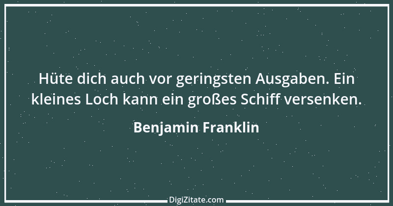 Zitat von Benjamin Franklin 55