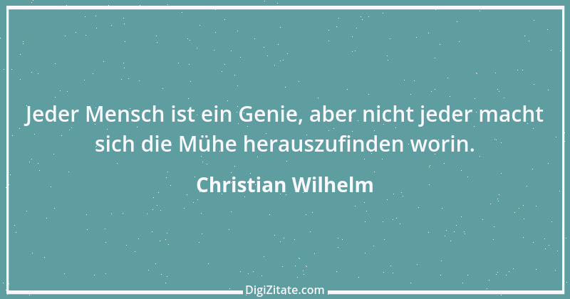 Zitat von Christian Wilhelm 1