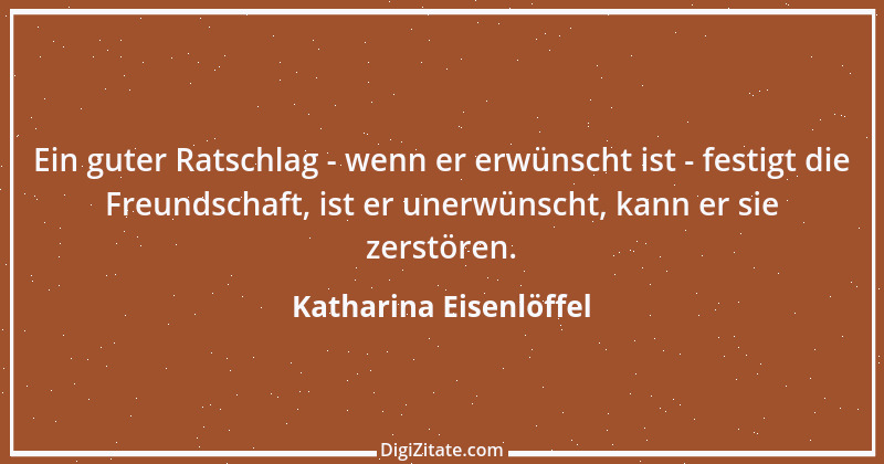 Zitat von Katharina Eisenlöffel 70