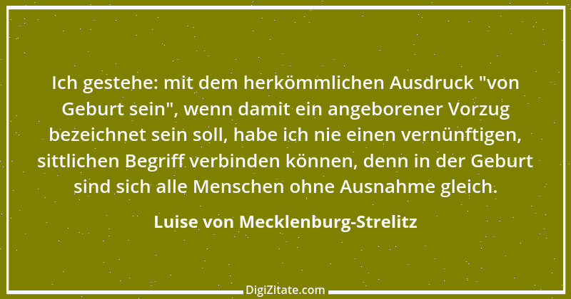 Zitat von Luise von Mecklenburg-Strelitz 1