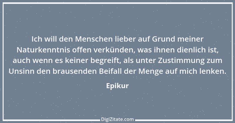 Zitat von Epikur 149