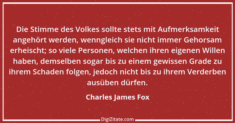 Zitat von Charles James Fox 6