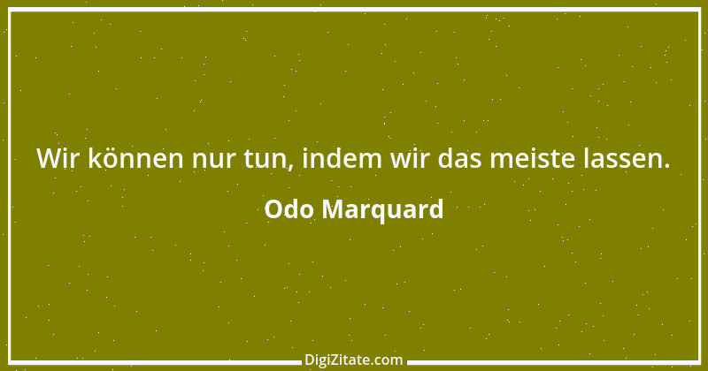 Zitat von Odo Marquard 11