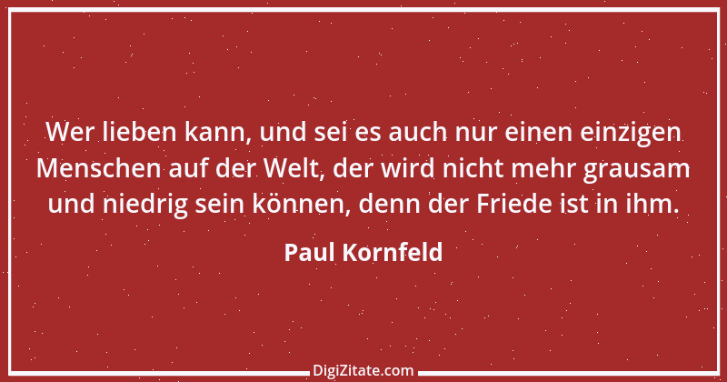 Zitat von Paul Kornfeld 2