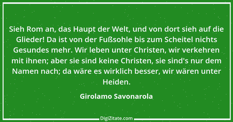 Zitat von Girolamo Savonarola 8