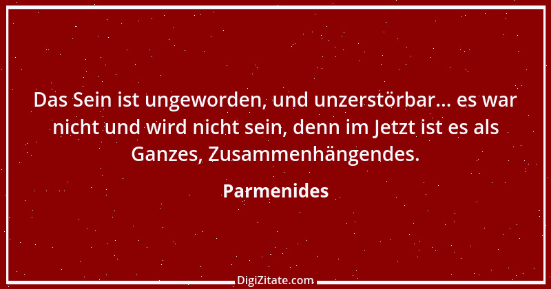 Zitat von Parmenides 13