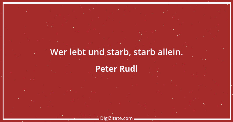 Zitat von Peter Rudl 478