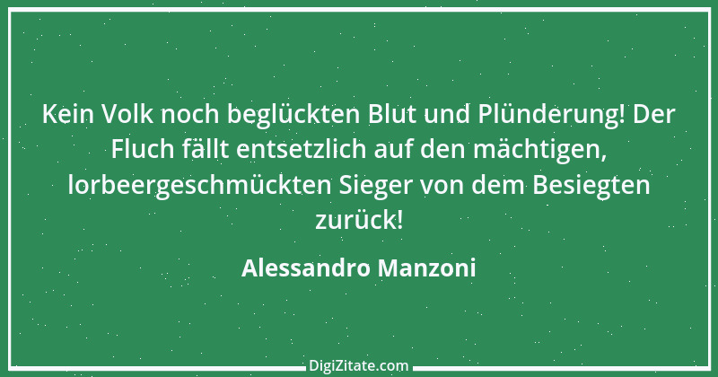 Zitat von Alessandro Manzoni 2