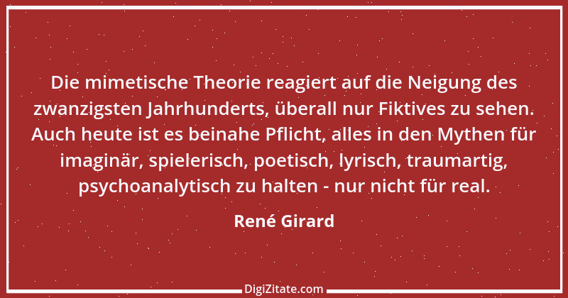 Zitat von René Girard 2