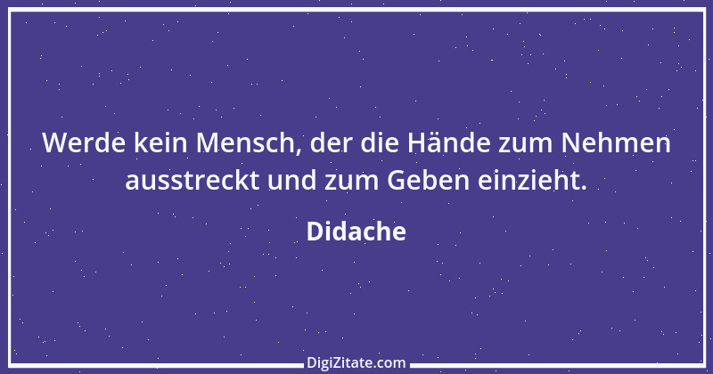 Zitat von Didache 1