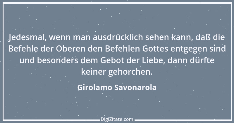 Zitat von Girolamo Savonarola 10