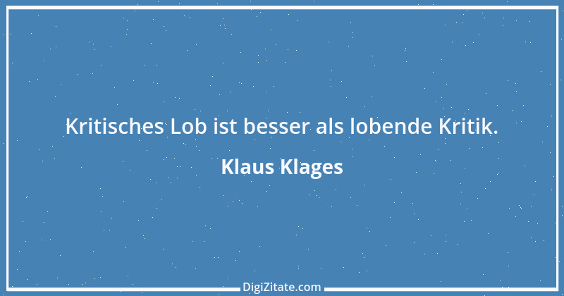 Zitat von Klaus Klages 458