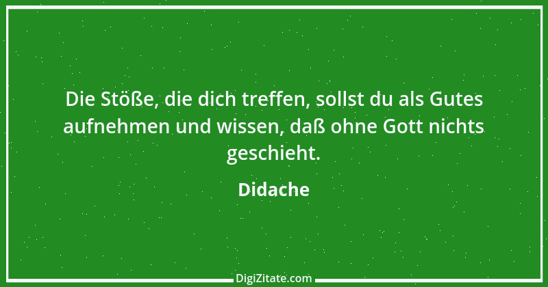 Zitat von Didache 2