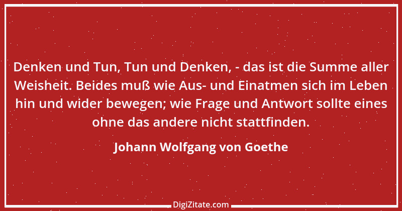 Zitat von Johann Wolfgang von Goethe 1207