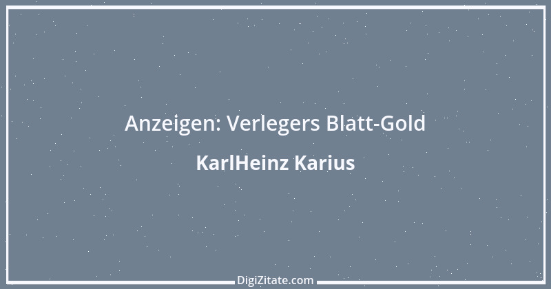 Zitat von KarlHeinz Karius 135