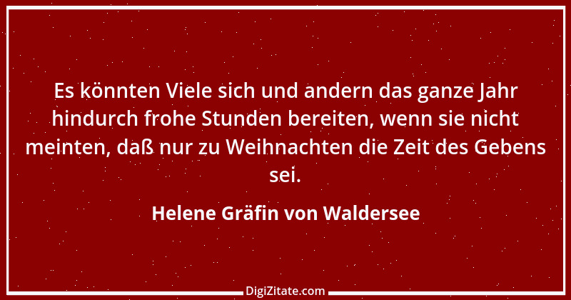 Zitat von Helene Gräfin von Waldersee 92