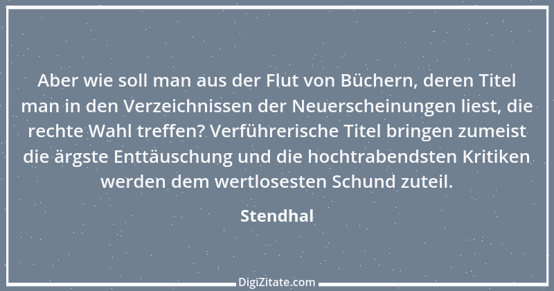 Zitat von Stendhal 181