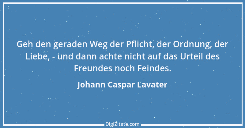 Zitat von Johann Caspar Lavater 182