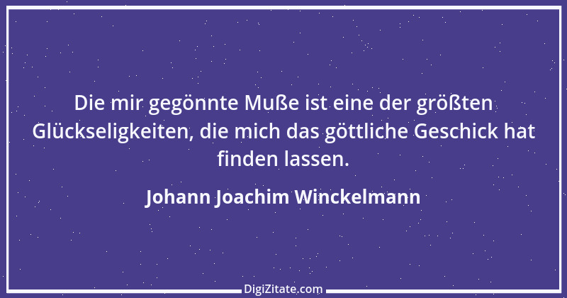 Zitat von Johann Joachim Winckelmann 1