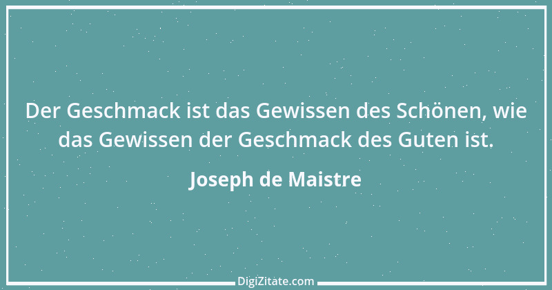 Zitat von Joseph de Maistre 4