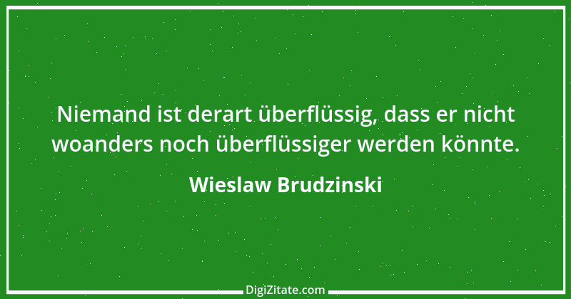 Zitat von Wieslaw Brudzinski 6