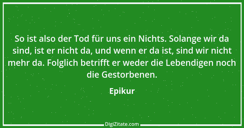 Zitat von Epikur 161