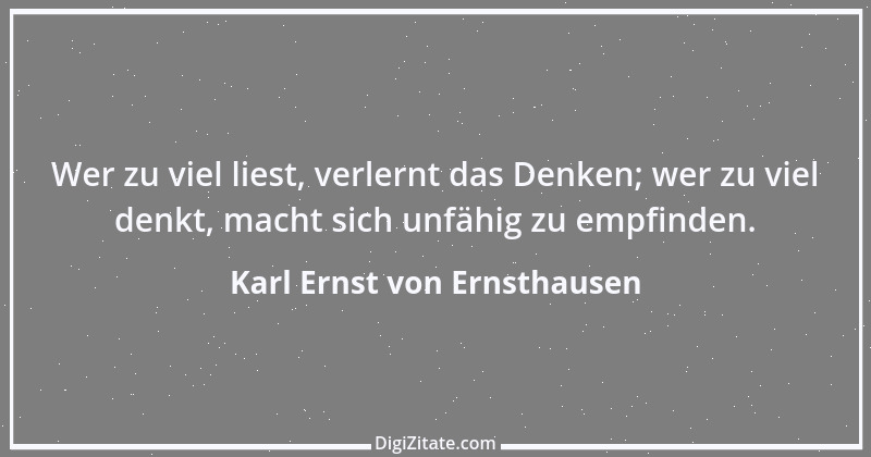 Zitat von Karl Ernst von Ernsthausen 36