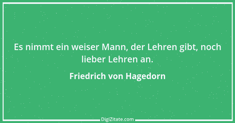 Zitat von Friedrich von Hagedorn 1