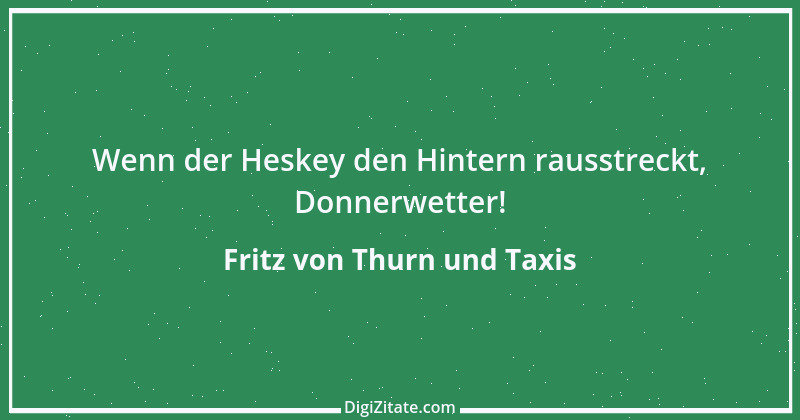 Zitat von Fritz von Thurn und Taxis 12