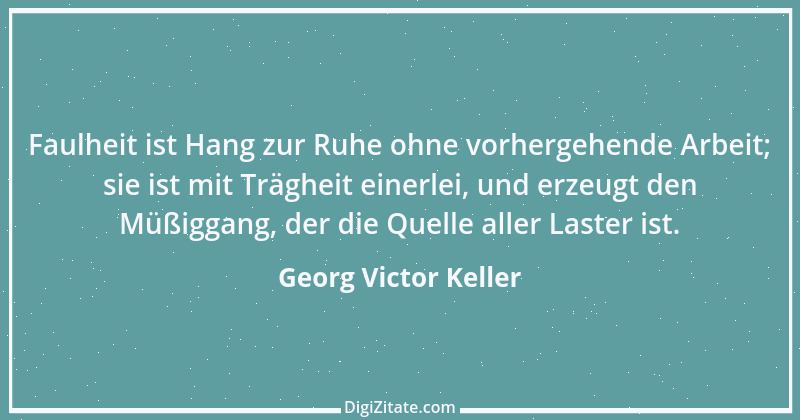 Zitat von Georg Victor Keller 1