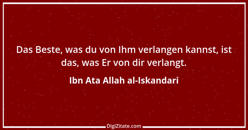 Zitat von Ibn Ata Allah al-Iskandari 4