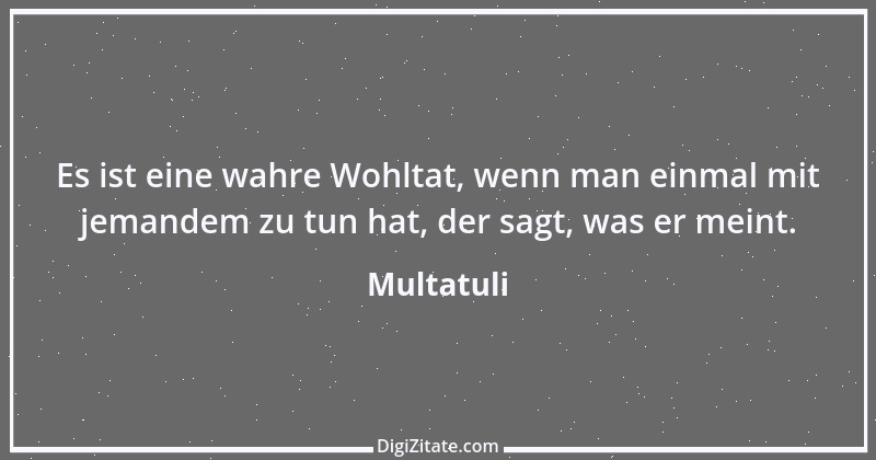 Zitat von Multatuli 2