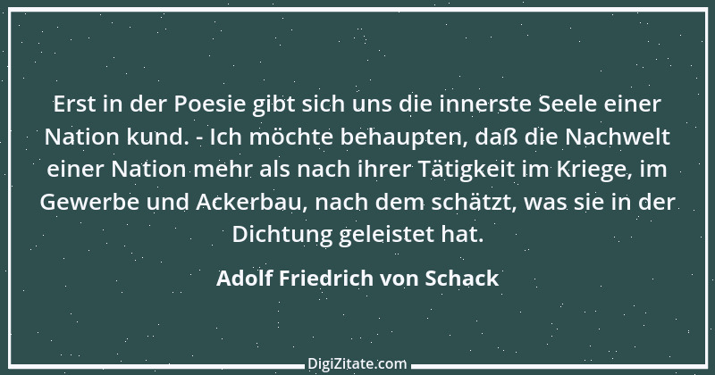 Zitat von Adolf Friedrich von Schack 2