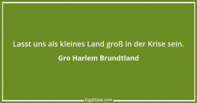 Zitat von Gro Harlem Brundtland 3