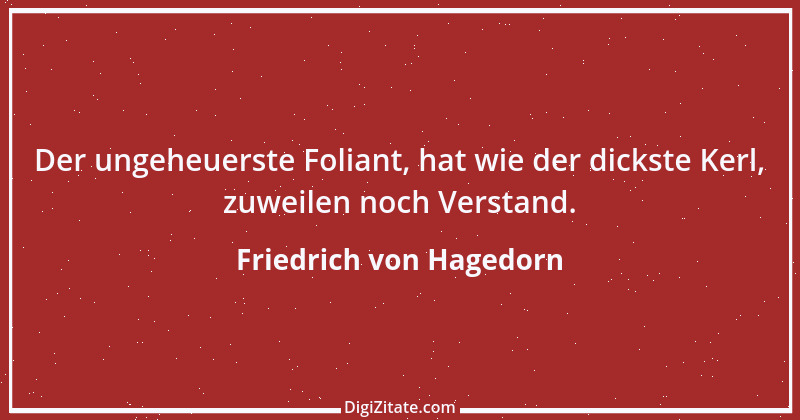 Zitat von Friedrich von Hagedorn 3