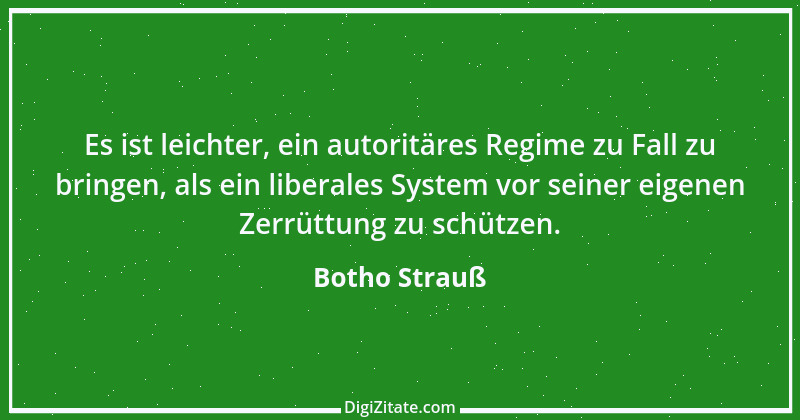 Zitat von Botho Strauß 6