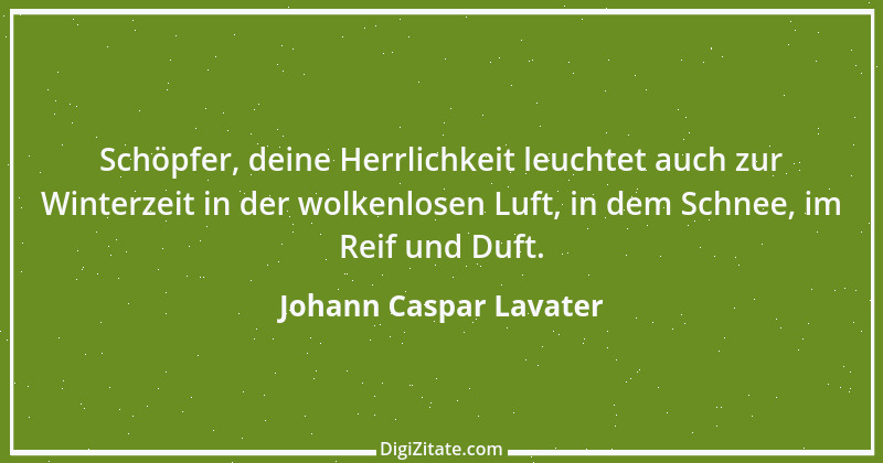 Zitat von Johann Caspar Lavater 188