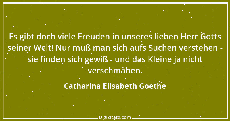 Zitat von Catharina Elisabeth Goethe 8