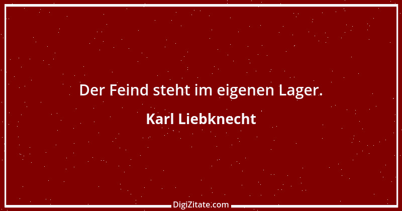 Zitat von Karl Liebknecht 1