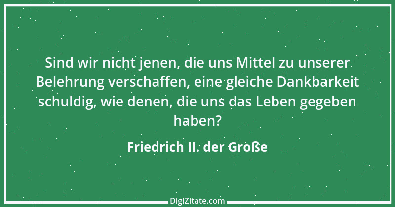 Zitat von Friedrich II. der Große 372