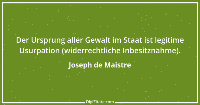 Zitat von Joseph de Maistre 11