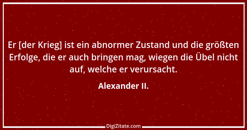 Zitat von Alexander II. 1