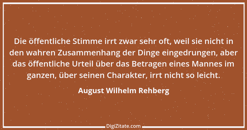 Zitat von August Wilhelm Rehberg 2