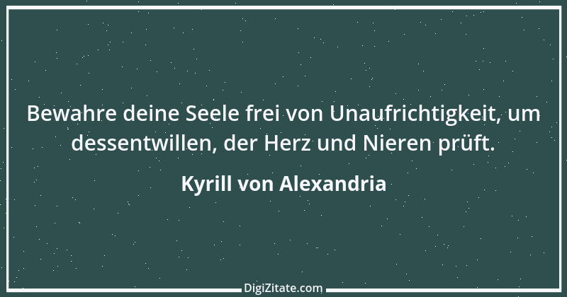 Zitat von Kyrill von Alexandria 1