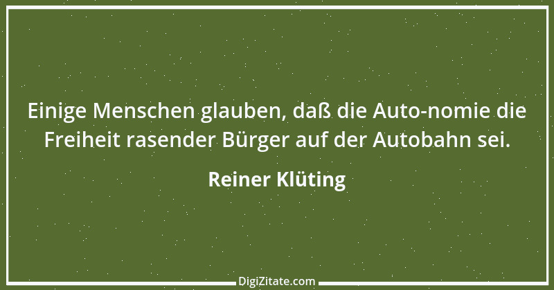 Zitat von Reiner Klüting 1