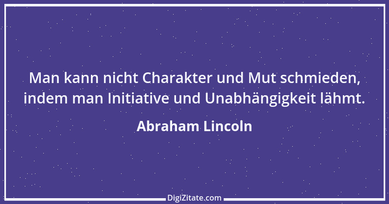 Zitat von Abraham Lincoln 76