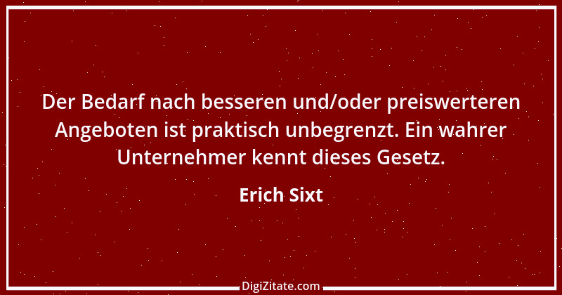 Zitat von Erich Sixt 3